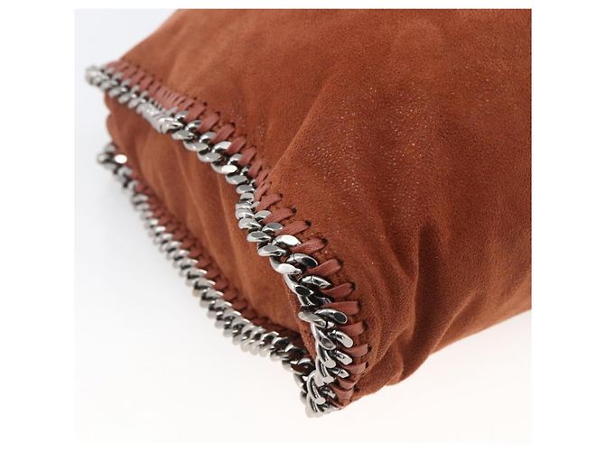 Autre Marque Stella McCartney Falabella Kette Tasche aus Polyester in Braun Silber Auth mr1992 - Ansicht 17