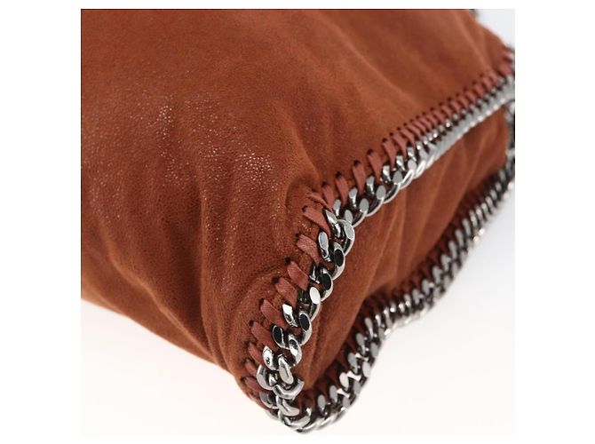Autre Marque Stella McCartney Falabella Kette Tasche aus Polyester in Braun Silber Auth mr1992 - Ansicht 18