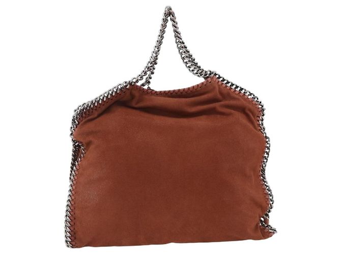Autre Marque Stella McCartney Falabella Kette Tasche aus Polyester in Braun Silber Auth mr1992 - Ansicht 2
