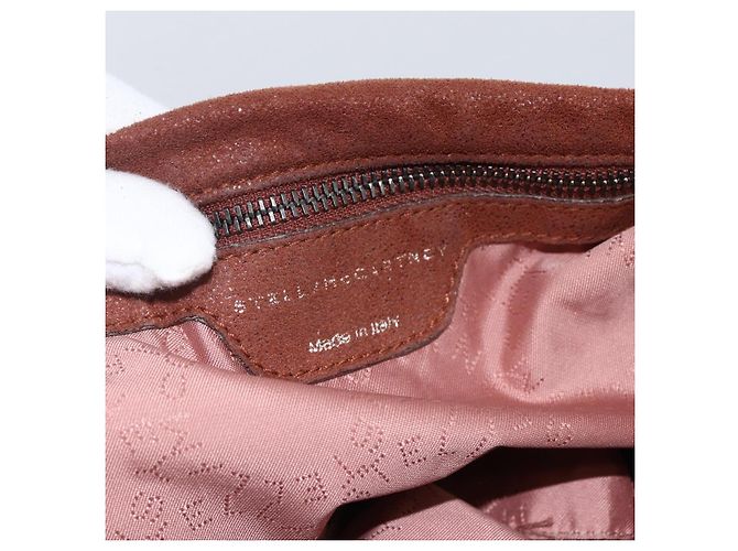Autre Marque Stella McCartney Falabella Kette Tasche aus Polyester in Braun Silber Auth mr1992 - Ansicht 20