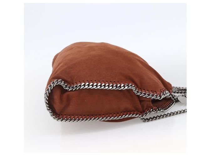Autre Marque Stella McCartney Falabella Kette Tasche aus Polyester in Braun Silber Auth mr1992 - Ansicht 4