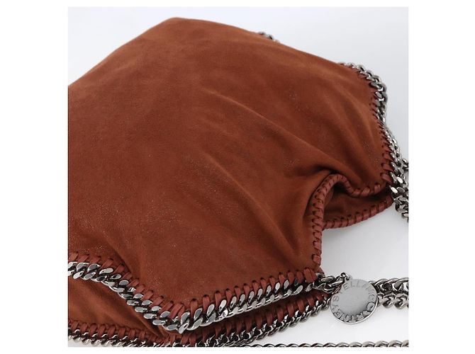 Autre Marque Stella McCartney Falabella Kette Tasche aus Polyester in Braun Silber Auth mr1992 - Ansicht 6