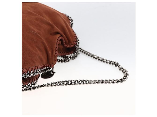 Autre Marque Stella McCartney Falabella Kette Tasche aus Polyester in Braun Silber Auth mr1992 - Ansicht 8
