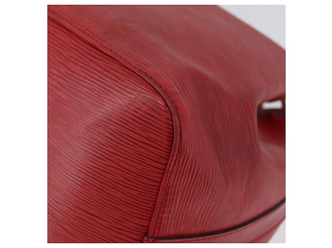 Noe LOUIS VUITTON Borsa a Spalla Petit Noé Epi Rossa M44107 LV Auth BA10912 Rosso - vista 16