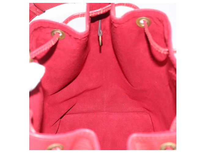 Noe LOUIS VUITTON Borsa a Spalla Petit Noé Epi Rossa M44107 LV Auth BA10912 Rosso - vista 19