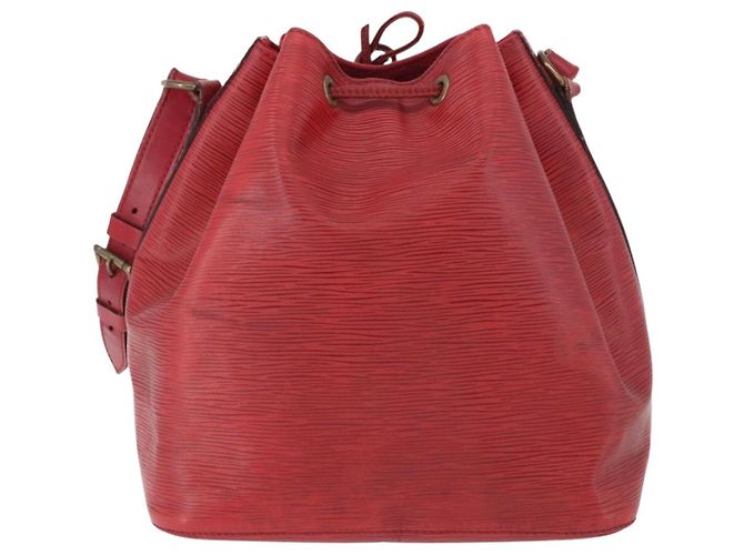 Noe LOUIS VUITTON Borsa a Spalla Petit Noé Epi Rossa M44107 LV Auth BA10912 Rosso - vista 2