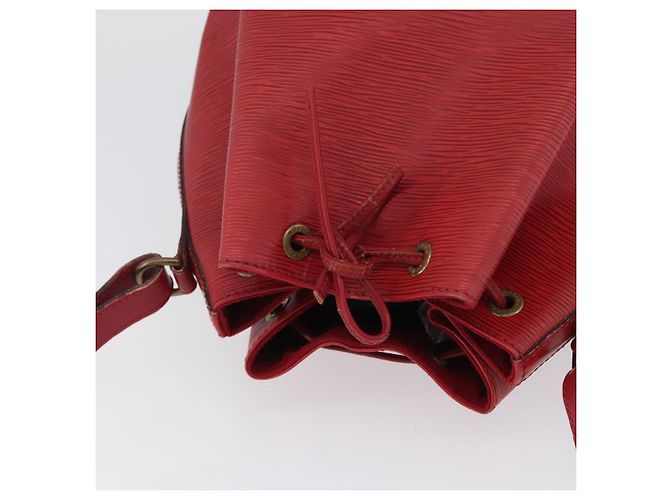 Noe LOUIS VUITTON Borsa a Spalla Petit Noé Epi Rossa M44107 LV Auth BA10912 Rosso - vista 6
