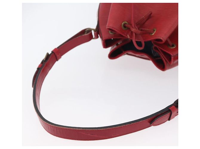 Noe LOUIS VUITTON Borsa a Spalla Petit Noé Epi Rossa M44107 LV Auth BA10912 Rosso - vista 7