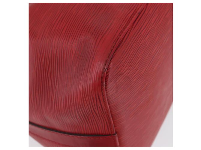 Noe LOUIS VUITTON Borsa a Spalla Petit Noé Epi Rossa M44107 LV Auth BA10912 Rosso - vista 9