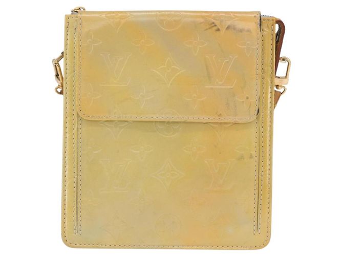 LOUIS VUITTON Bolsa de Accesorios Motto Monogram Vernis Gris M91030 LV Auth 173732 - vista 13
