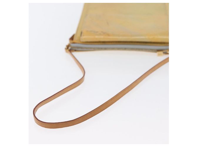 LOUIS VUITTON Bolsa de Accesorios Motto Monogram Vernis Gris M91030 LV Auth 173732 - vista 7