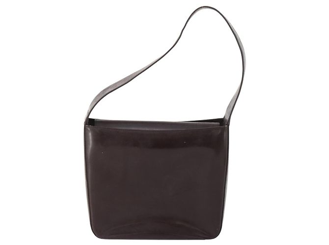 Borsa a Spalla GUCCI Pelle Verniciata Marrone 000 1013 0506 Auth 171641 - vista 2