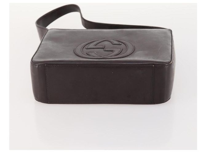 Borsa a Spalla GUCCI Pelle Verniciata Marrone 000 1013 0506 Auth 171641 - vista 5