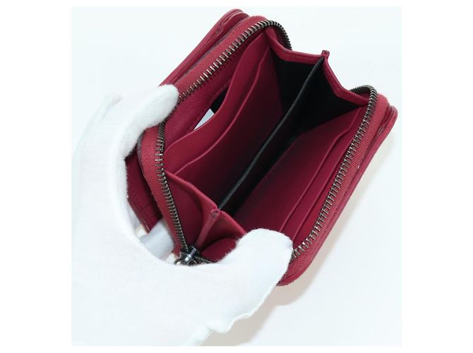 Bottega Veneta Portafoglio Compatto Rotondo INTRECCIATO in Pelle Rosa Auth am10894V - vista 17