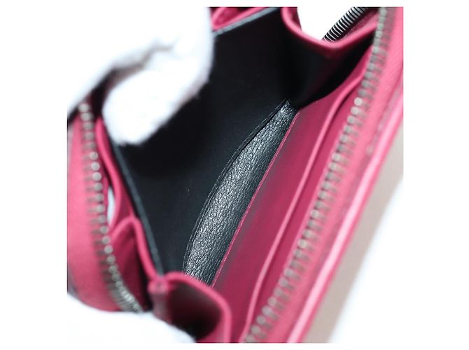 Bottega Veneta Portafoglio Compatto Rotondo INTRECCIATO in Pelle Rosa Auth am10894V - vista 19