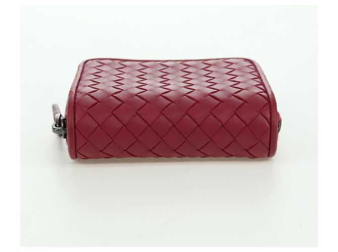 Bottega Veneta Portafoglio Compatto Rotondo INTRECCIATO in Pelle Rosa Auth am10894V - vista 6