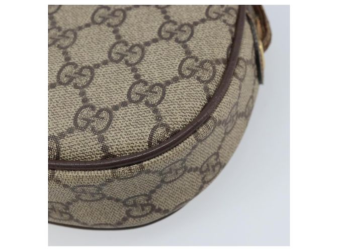 Gucci Borsa GG Supreme Web Sherry Line in PVC beige e oro 007 58 6112 Auth LNZ553 D'oro - vista 16