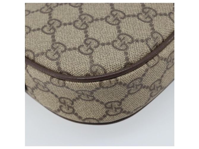 Gucci Borsa GG Supreme Web Sherry Line in PVC beige e oro 007 58 6112 Auth LNZ553 D'oro - vista 17