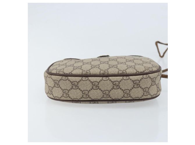 Gucci Borsa GG Supreme Web Sherry Line in PVC beige e oro 007 58 6112 Auth LNZ553 D'oro - vista 5