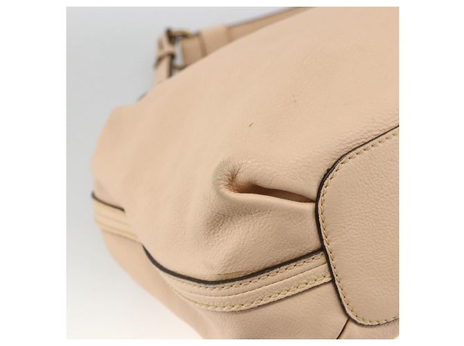 Chloé Borsa a mano in pelle Chloe Elsie 2 in 1 Beige Oro Auth bs33833 D'oro - vista 18