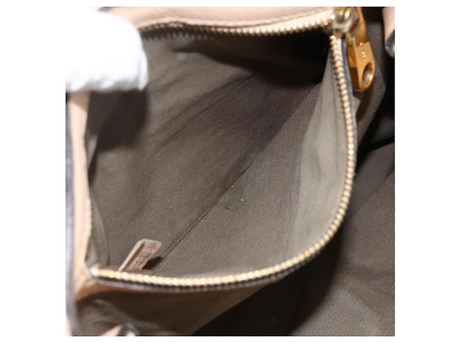 Chloé Borsa a mano in pelle Chloe Elsie 2 in 1 Beige Oro Auth bs33833 D'oro - vista 23
