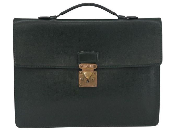 LOUIS VUITTON Taiga ServietteKourad Borsa da Lavoro Épicea T16786 LV Auth bs33668 - vista 13