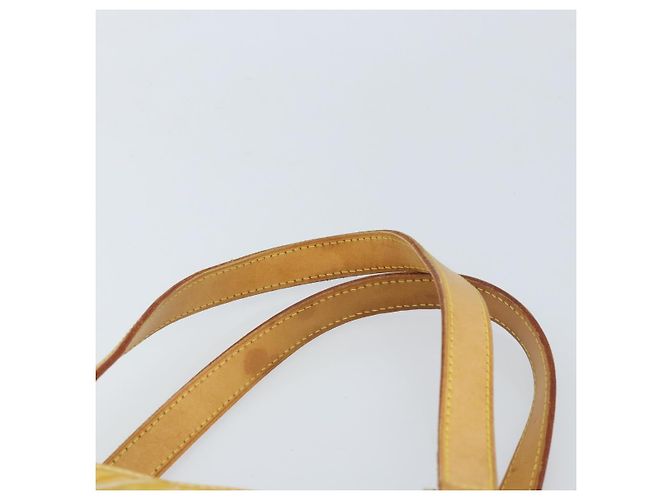 LOUIS VUITTON Bolso de Mano Monogram Vernis Houston Amarillo Lima M91055 LV Auth th6608 Dorado - vista 8