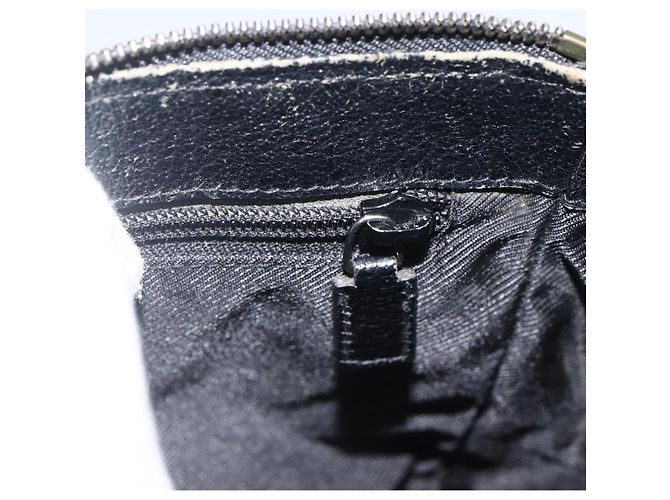 Borsa a Spalla GG Canvas Gucci Nera Argento 114273 Auth ep13647 Nero - vista 21