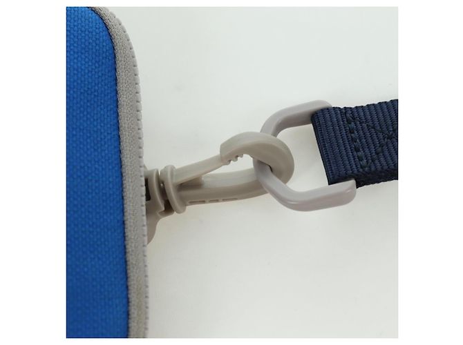LOEWE Pochette in Tela Blu Argento Auth LNZ470M - vista 8