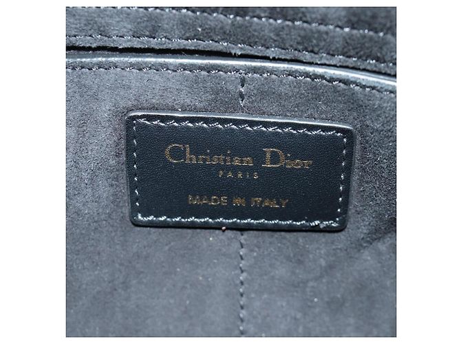 Borsa a Spalla Christian Dior in Pelle 2way Nera Oro Auth 171453SAV Nero D'oro - vista 20