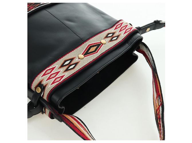 Borsa a Spalla Christian Dior in Pelle 2way Nera Oro Auth 171453SAV Nero D'oro - vista 6