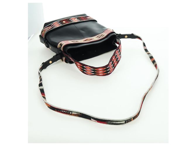 Borsa a Spalla Christian Dior in Pelle 2way Nera Oro Auth 171453SAV Nero D'oro - vista 9