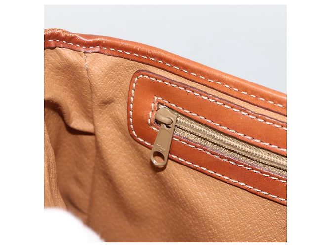 Céline Borsa a Spalla in Tela Macadam CELINE in Pelle PVC Marrone Oro Auth bs33742 D'oro - vista 22
