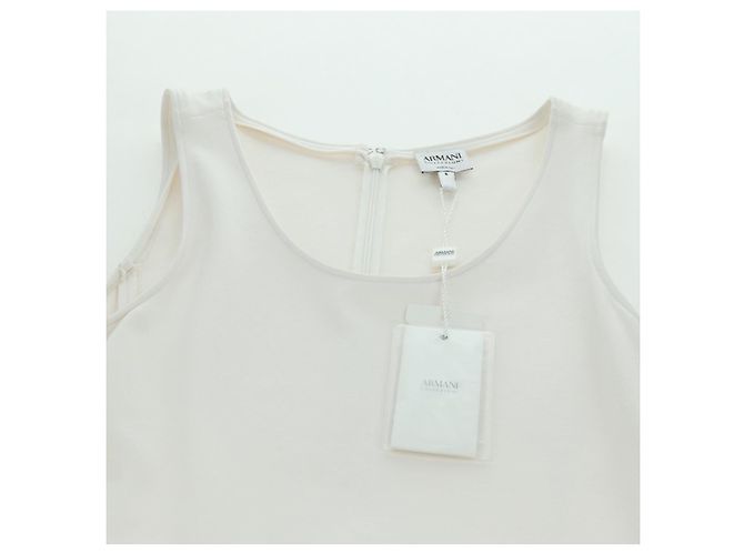 Emporio Armani Camisa Armani Tops de algodón blanca Auth 158589M Blanco - vista 8