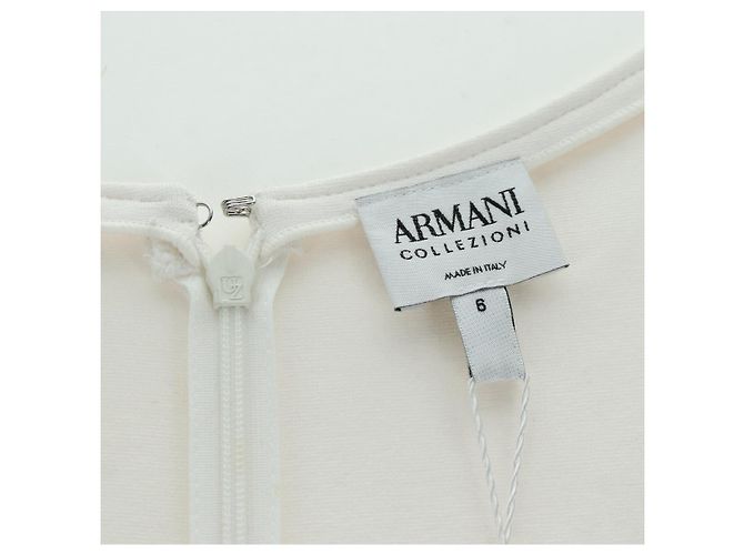 Emporio Armani Camisa Armani Tops de algodón blanca Auth 158589M Blanco - vista 9