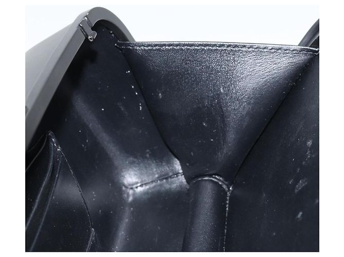 BALENCIAGA Borsa Clutch Lunch box in plastica Nera 638209 Auth hk3554 Nero - vista 17