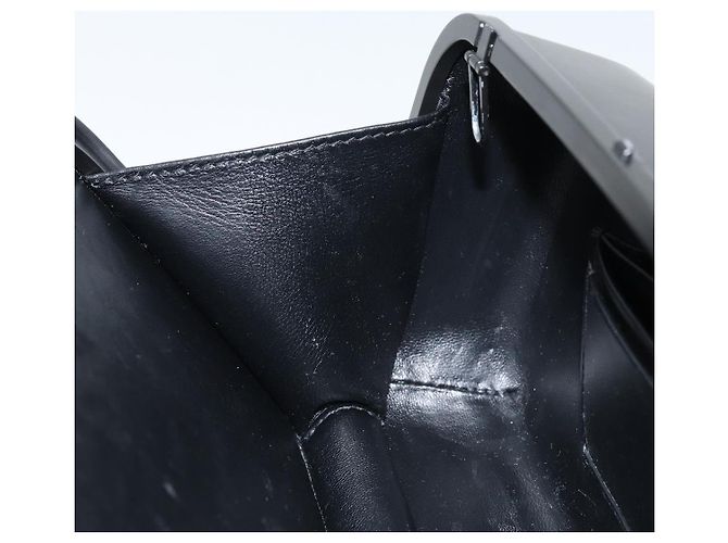 BALENCIAGA Borsa Clutch Lunch box in plastica Nera 638209 Auth hk3554 Nero - vista 18