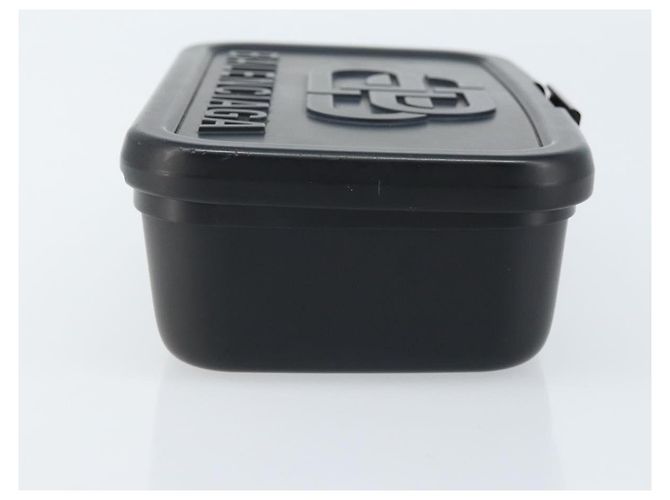 BALENCIAGA Borsa Clutch Lunch box in plastica Nera 638209 Auth hk3554 Nero - vista 3