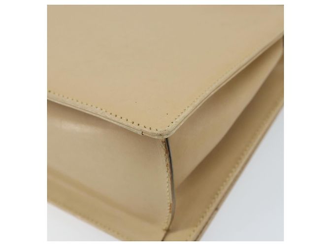Borsa a Spalla Gancini in Pelle Beige Oro Auth 171532 di Salvatore Ferragamo - vista 15