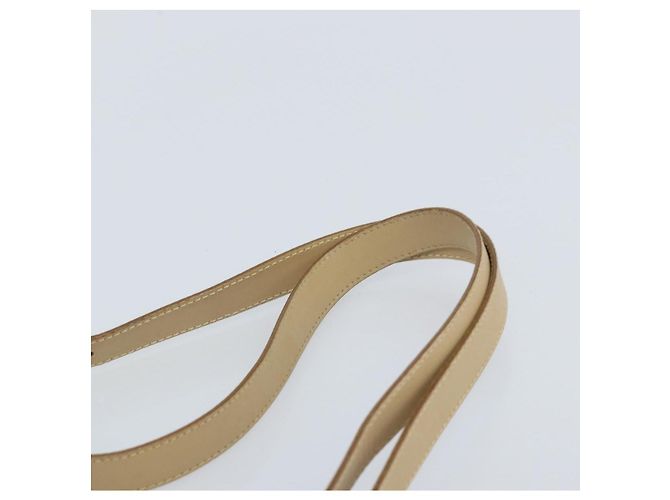 Borsa a Spalla Gancini in Pelle Beige Oro Auth 171532 di Salvatore Ferragamo - vista 8