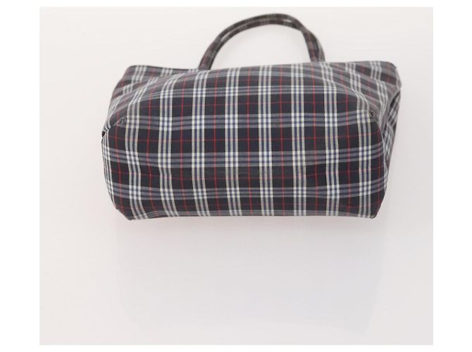 Borsa in nylon Burberry Nova Check Blue Label 5 pezzi Nero Blu Auth fm5240 Beige - vista 10
