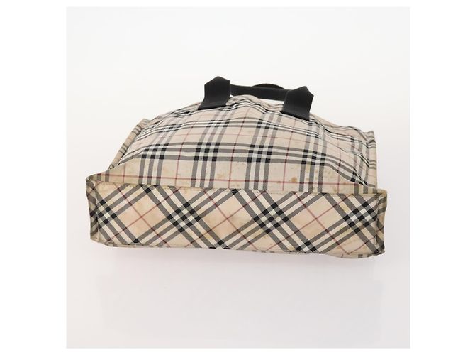 Borsa in nylon Burberry Nova Check Blue Label 5 pezzi Nero Blu Auth fm5240 Beige - vista 15