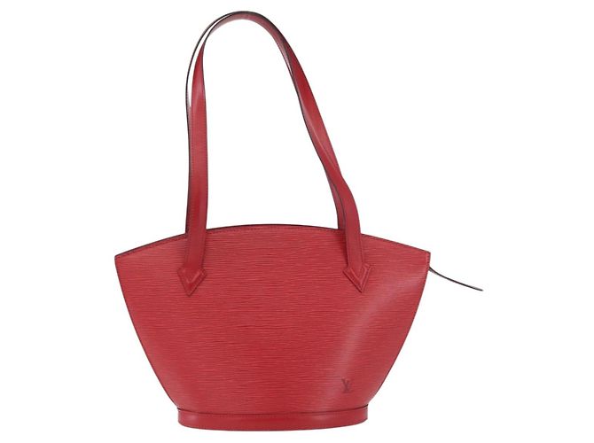 LOUIS VUITTON Epi Saint Jacques Manici Borsa a Mano Lunga Rossa M52337 Auth LNZ996 Rosso - vista 13