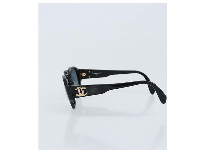 Gafas de sol CHANEL de plástico Negro CC Auth bs33724 - vista 4