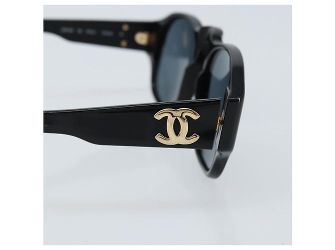 Gafas de sol CHANEL de plástico Negro CC Auth bs33724 - vista 8