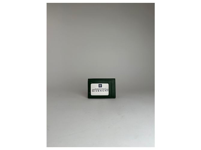 Vintage Givenchy Leather Card Holder Green - view 2