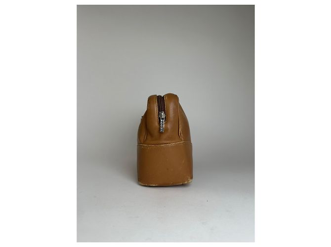 Clutch in pelle vintage Loewe Madrid logo marrone Cammello - vista 7