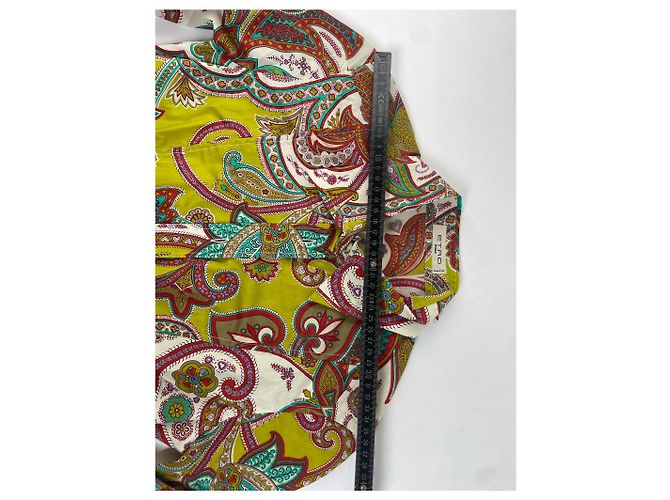 Etro Vintage Emilio Pucci abstraktes Seidenhemd Mehrfarbig 40/L Mehrfarben - Ansicht 12