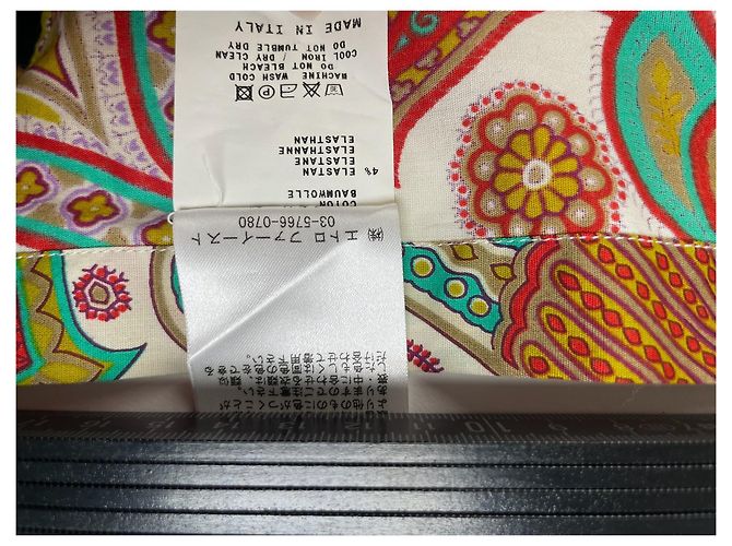 Etro Vintage Emilio Pucci abstraktes Seidenhemd Mehrfarbig 40/L Mehrfarben - Ansicht 7