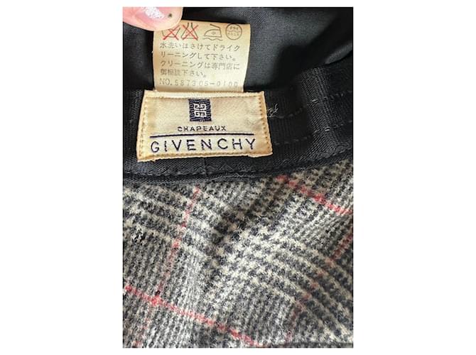 Vintage Givenchy Wollmütze grau braun M - Ansicht 4